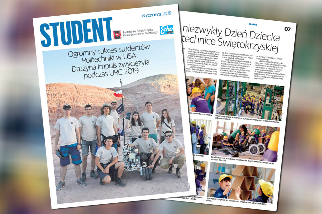 Studenci Politechniki w USA z robotem. Artykuł o sukcesie drużyny Impuls na URC 2019.