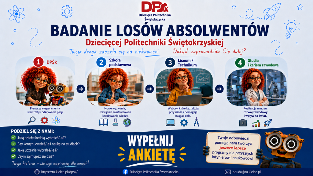 Badanie Losów Absolwentów Dziecięcej Politechniki Świętokrzyskiej 2017-2026