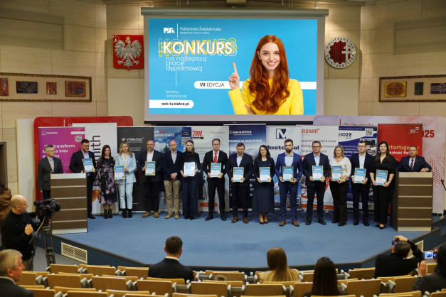 Konkurs na najlepszą pracę dyplomową VII edycji. Wręczanie dyplomów laureatom.