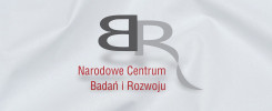 Logo Narodowego Centrum Badań i Rozwoju. Litery B i R w kolorze szarym i ciemnoszarym.