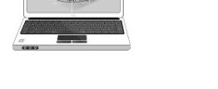 Laptop z zielonym okiem na ekranie, symbolizującym nadzór lub skanowanie. Kluczowe obiekty: laptop, oko.