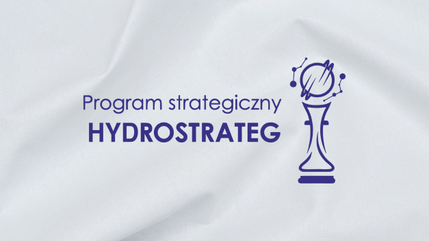 Program strategiczny HYDROSTRATEG z symbolem. Kontekst: materiał promocyjny.