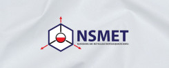 Logo NSMET z symbolem metrologii i flagą Polski. Kontekst: Narodowa Sieć Metrologii Współrzędnościowej.