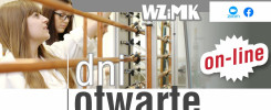 Dni otwarte WZiMK online. Dwie studentki w białych fartuchach przy aparaturze.