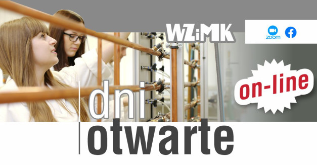 Dni otwarte WZiMK online. Dwie studentki w białych fartuchach przy aparaturze.