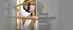 Dwie studentki w białych fartuchach pracują przy aparaturze.